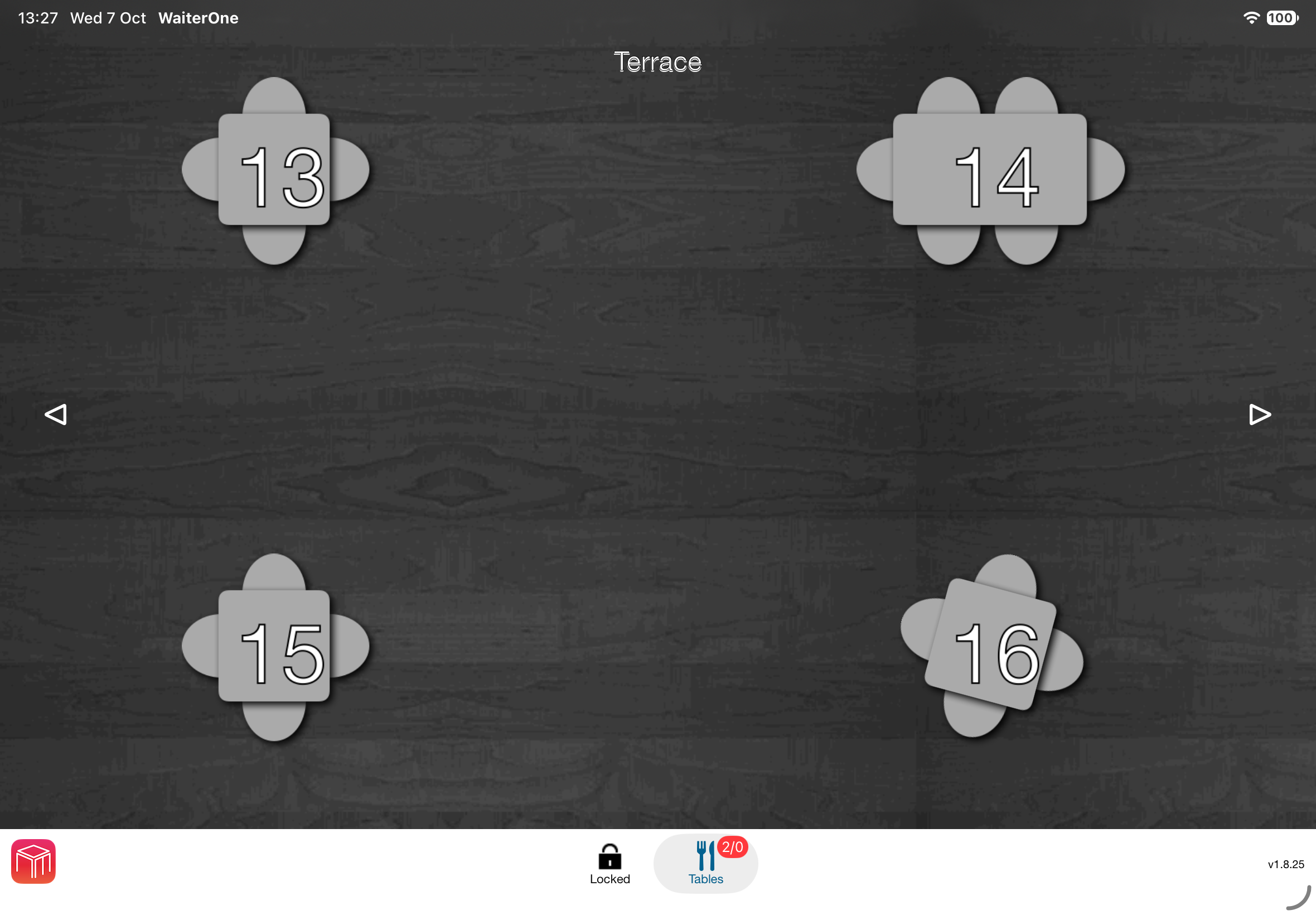 Plan visuel d’une terrasse avec tables et chaises positionnées